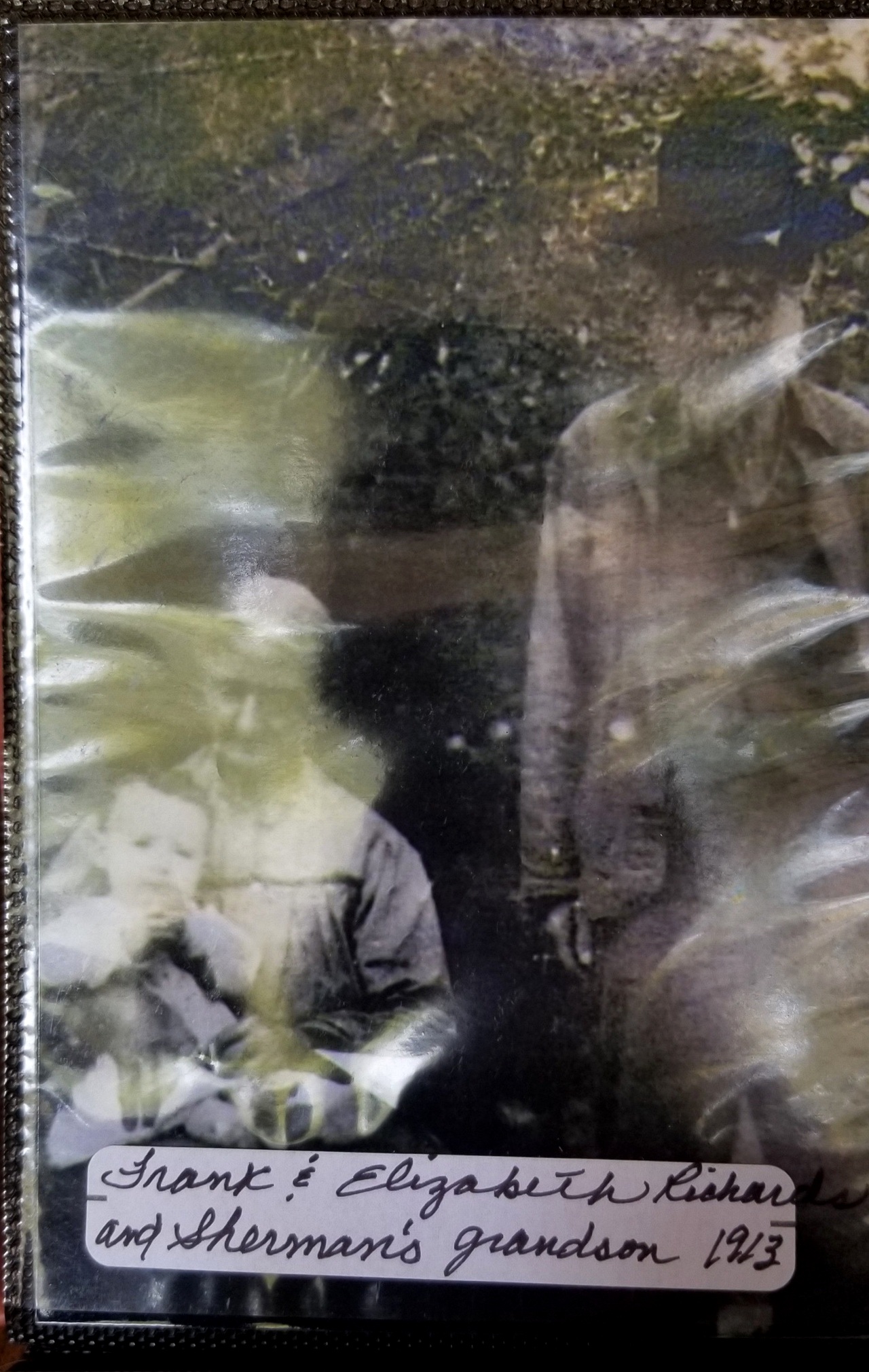 Frank and Elizabeth Richards with Sherman's grandson, 1913.