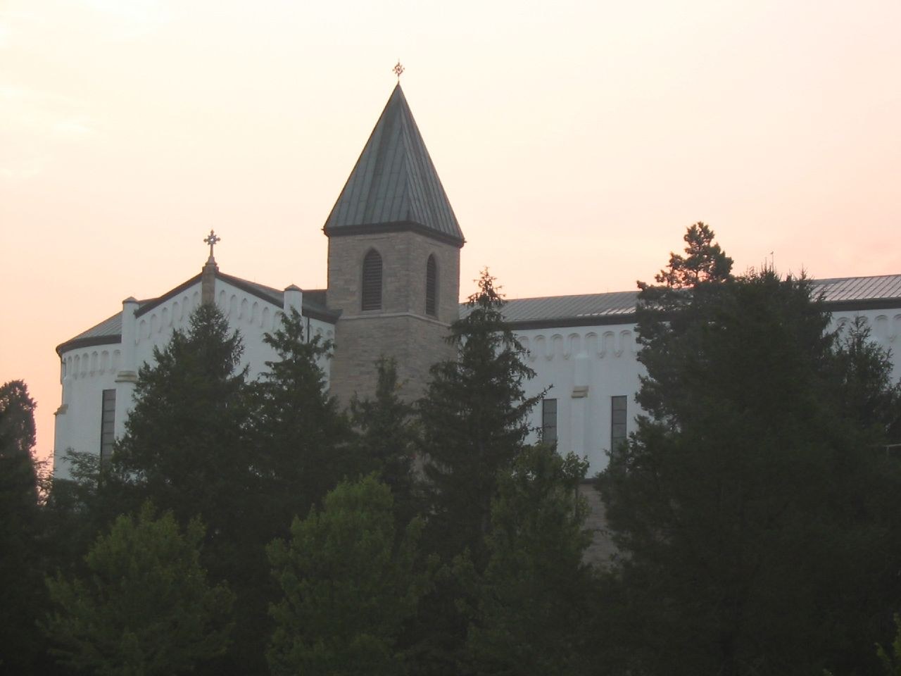 Abbey church and bell tower