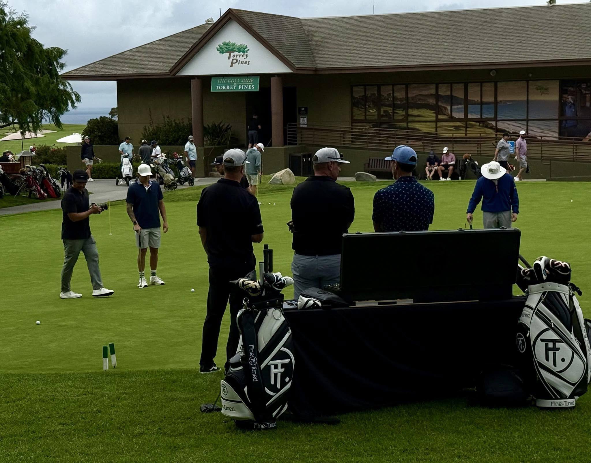 The Golf Shop and practice green at Torrey Pines Golf Course, La Jolla, 2025