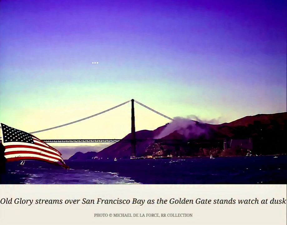 Old Glory and the Golden Gate