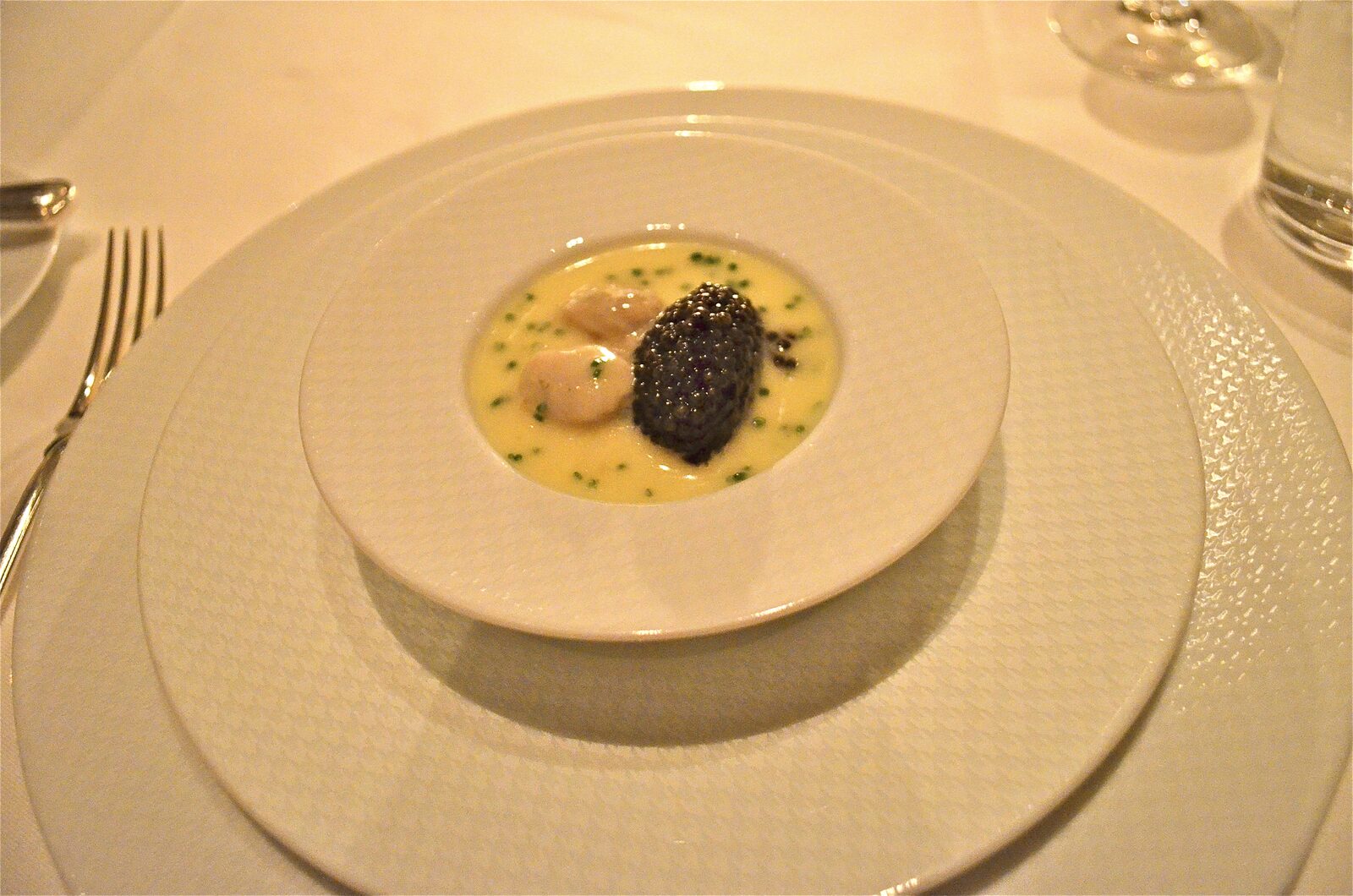 Fine dining plated course