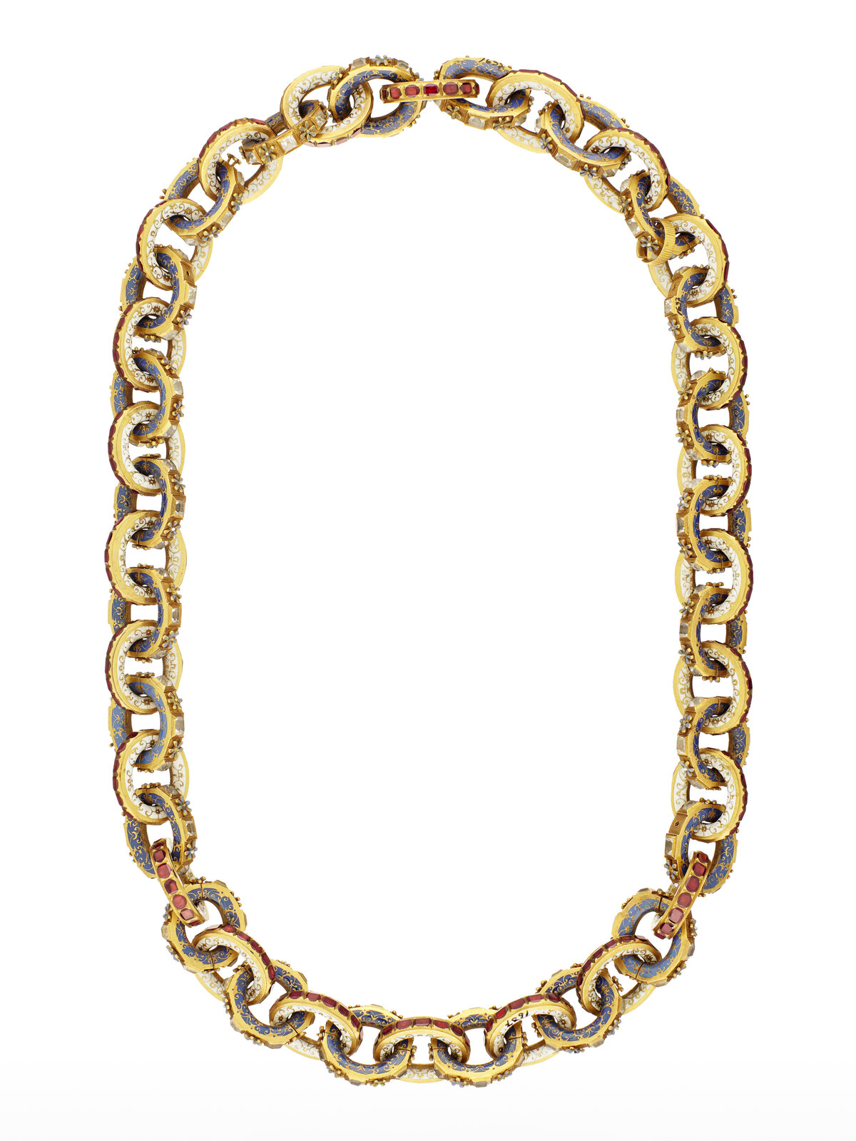 Gold jewelry chain detail — museum public domain still